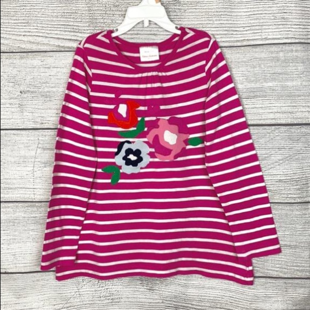Hanna Andersson Girl cotton longsleeve striped top